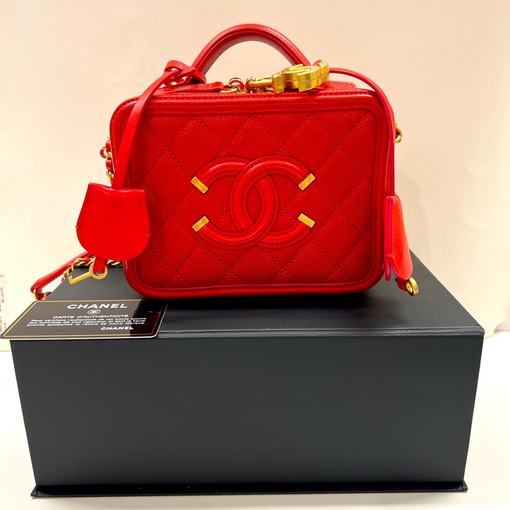 Chanel Filigree Vanity Case